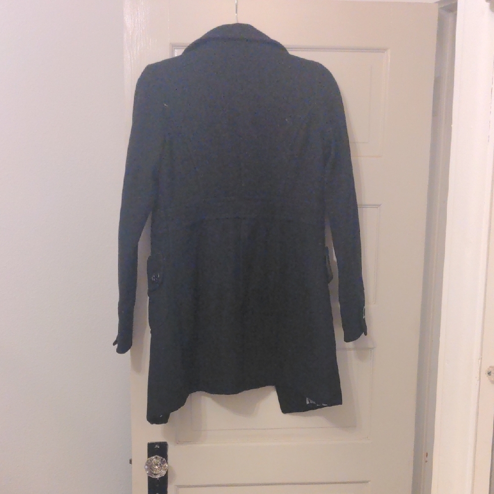 Elegant Black Women's Coat - Picture 5 of 8